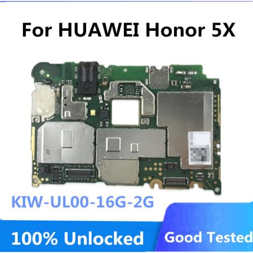 Factory Unlocked For HUAWEI Honor 5X Motherboard Full Working For HUAWEI Honor 5X Logic Board WIth Full Chips KIW-UL00-16G-2G