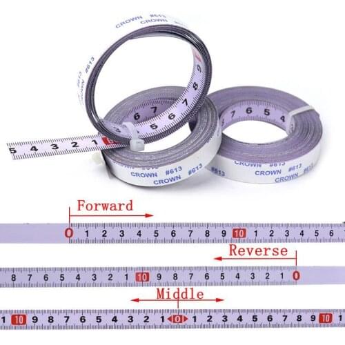 Self Adhesive Tape Measure Inch&Metric Miter Saw Scale Measuring Ruler 1/2/3/4/5M For T-track Router Table Saw Woodworking Tools