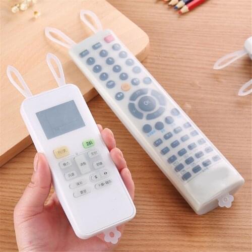 Remote Control Cover Silicone Transparent rabbit ear TV Remote Control Case Air Conditioning Dust Protect Storage Bag Luminous