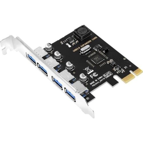 SSU 4 Port USB 3.0 PCI-E Expansion Card PCI Express PCIe USB 3.0 HUB Adapter 4-Port USB3.0 Controller USB3.0 PCIe