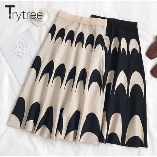 Женские трикотажные юбки Trytree China At AliExpress