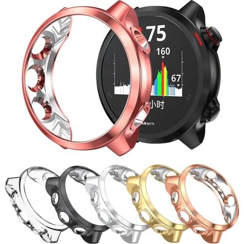 Ultra Slim Protector Case for Garmin Forerunner 245 245M Ultra Slim Soft Hollow out Watch Cover Protective Bumper Shell