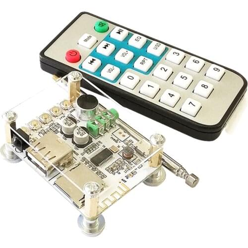 Smart High-fidelity wireless Bluetooth 5.0 audio receiver module U disk playback card audio amplifier board DIY