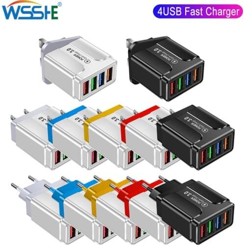 Phone Charger Usb Quick charge EU plug charging for iphone 11 12 pro max mini xiaomi mi mix 4 oneplus 8 pro fast Power adapter