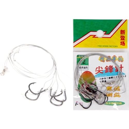 Carp fishhook water fishing tackle steel line with 5hooks river carp fish hook products for fishing accessories supplier 1set