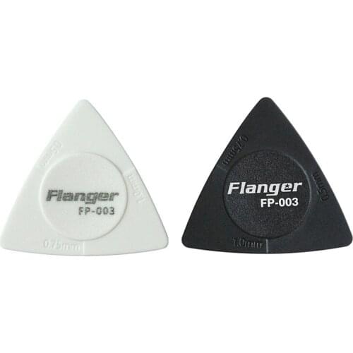 10pcs Flanger Triangle-Guitar picks 1.0 0.75 0.5 mm Thickness in PC + ABS Material Antislip Style Picks