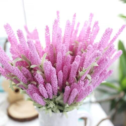10Pcs Simulation Flower Home Wedding Party Garden Decoration Artificial Lavender Flower Simulation Plant Fake Flower