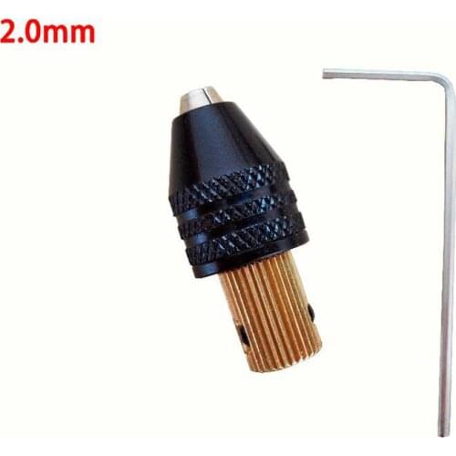 2.0mm Electric motor shaft Mini Chuck Fixture Clamp 0.3mm-3.5mm Small To Drill Bit Micro Chuck fixing device