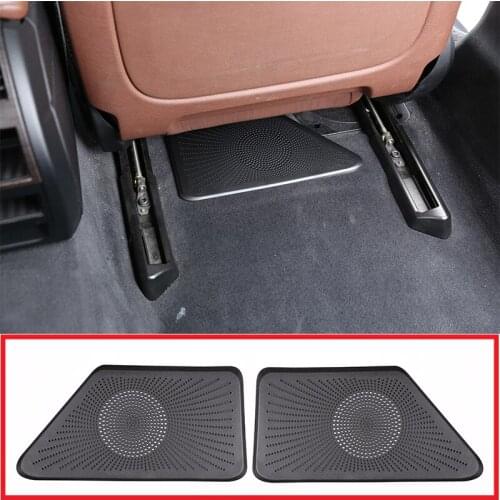 For BMW 5 Series F10 2011-2017 ABS Black Car Seat Outlet Air Outlet Vent Protect Cover Trim Accessories 2 Pcs