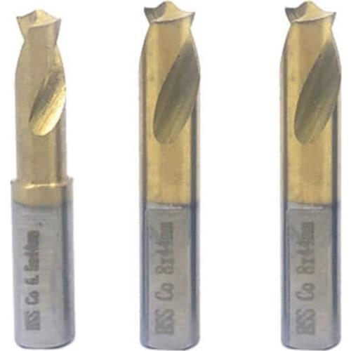 3PC HSCO TITANIUM Air SPOT WELD CUTTER DRILL BIT Coating Bit 8mm 5/16" 1/4"
