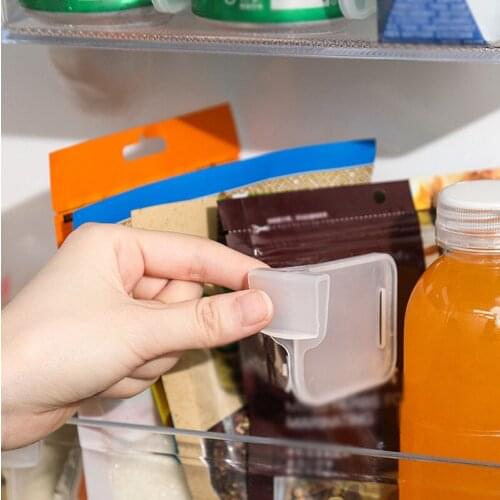 4PCS Refrigerator Classified Storage Transparent Divider Freely Adjustable Divider Plywood Food Storage Compartment Sorting