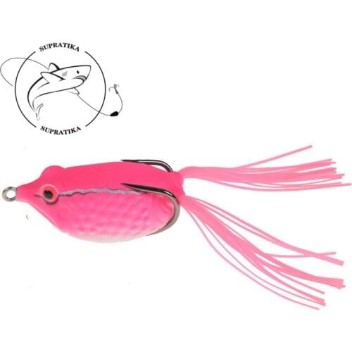 6Colors 5cm/10g Artificial ABS Plastic Frog Soft Bait 3D Eyes Wobbler Thunder Frog Bionic Bait With Double Hook Fishing Lures