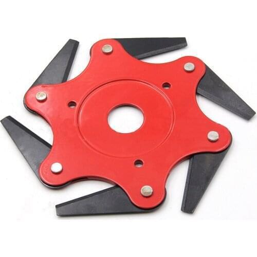 6 Blades carbon steel Cutter Head Grass Trimmer Brush Razors Lawn Mower Cutter Tool For Garden Grass Removing Cutter Power Tools