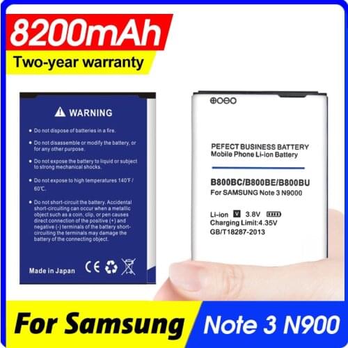 8200mAh B800BC B800BE/BU Battery for Samsung Galaxy Note 3 N9000 N9005 N900A N900 N9002 N9008 N9009 N9006 N9008S N9008V