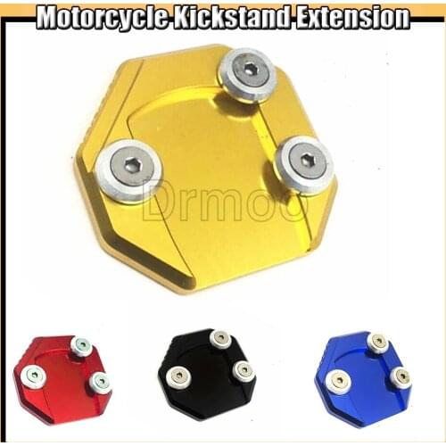 Motorcycle CNC Alumnium Kickstand Enlarger Plate Side Stand Extension Pad For Suzuki GSX750 GSX 750