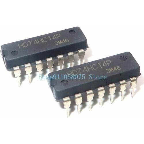 Free freight HD74HC14P HD74HC14 74HC14 DIP-14 10pcs