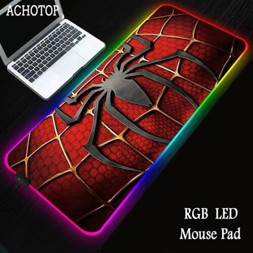 Anime film RGB Large Gaming Mouse Pad Gamer Computer Mousepad Led Big Mouse Mat Keyboard Desk PC Mause Pad with Backlit