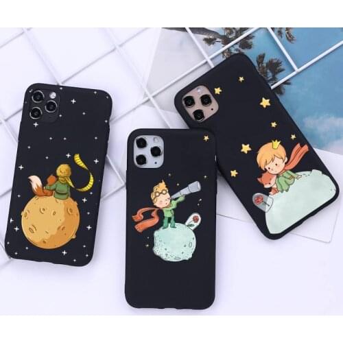 Cartoon The Little Prince The earth space Phone Case for iphone 12 pro max mini 11 pro XS MAX 8 7 6 6S Plus X 5S SE 2020 XR case