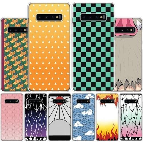 Demon Slayer Style Cover Phone Case For Samsung Galaxy S10 S20 Ultra Note 10 9 8 S9 S8 Plus Pro Lite S7 S6 J4 J6 J8 + Coque
