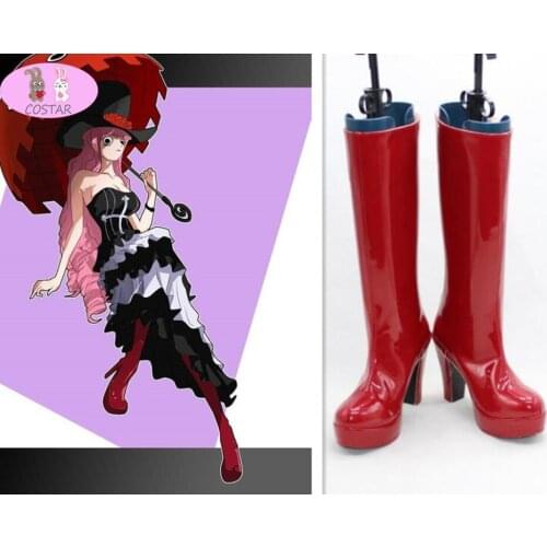 COSTAR New ONE PIECE Cosplay Shoes Perona after two years Anime Boots Tailor Made