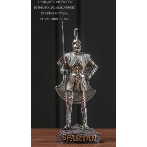 Ancient Roman warrior crafts models of ancient Greek mythology creative home decoration study living room table table
