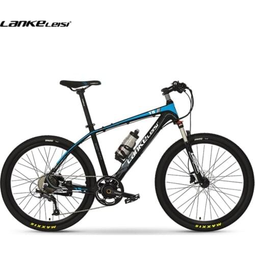 LANKELEISI Electric Mountain Bicycles 400W Motor Electric Road Bikes Commuter Ebike with 48V Lithium Battery Outdoor Cycling