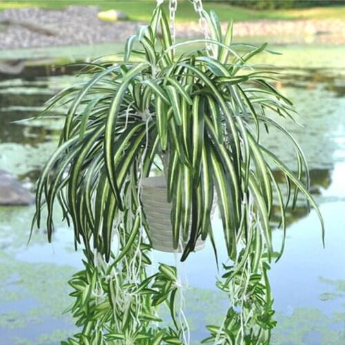 Artificial Plant Wall-mounted Flowers Upscale Simulation Flowers Silk Flowers Weeping Hanging Fake Plants Wall Grass