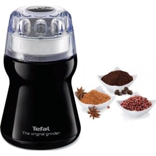 Tefal GT110838 50 Gr Capacity Coffee and Spice Grinder with Stainless Steel Hopper Black - 1510001034
