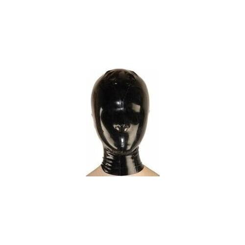 100% natural latex mask rubber head hood fetish suffocate cosplay masks
