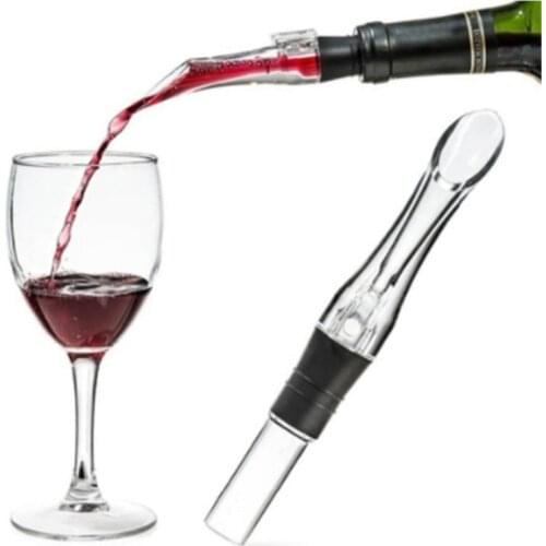 1PC Acrylic Aerating Pourer Decanter Wine Aerator Spout Pourer New Portable Wine Aerator Pourer Wine Accessories Wine Decanter