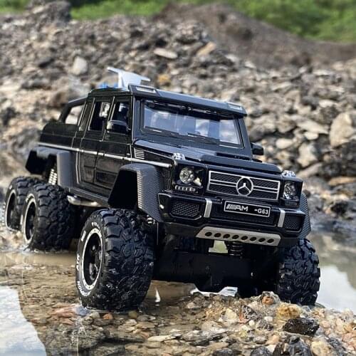 1:28 Benz G63 6*6 Tyre Off-Road Vehicle Alloy Car Diecasts & Toy Vehicles Car Model Off-Road Vehicle Car Toys For Children Gift