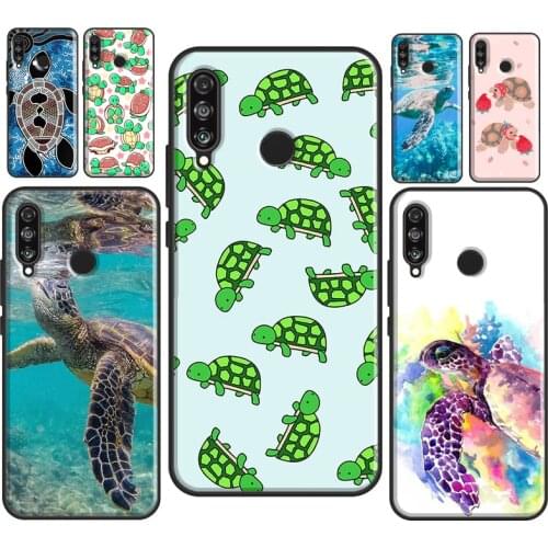 Sea Turtle Swimming Soft Case For Huawei P30 Lite P20 P40 Mate 10 20 Pro P Smart 2019 Z 2021 Phone Back Cover