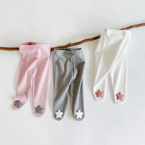 0-24M Newborn Kid Baby Girls Boys Clothes Cute Sweet Stars Print Tights Elegant Cotton Stockings Stretch Leggings