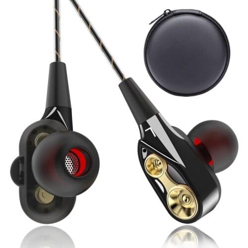 Earphone Headset Hifi Earbuds In-ear Bass Earphones + Carring Case for iPhone 5s iPhone 6 Huawei Xiaomi Redmi Sumsung smartphone