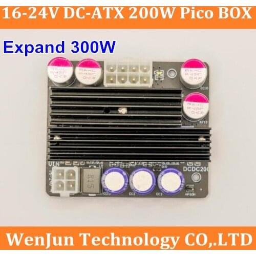 Upgrade new PICO-BOX DC-ATX Power Supply Modular 16~24V Wide voltage input 200W expand 300W Pico for PC server