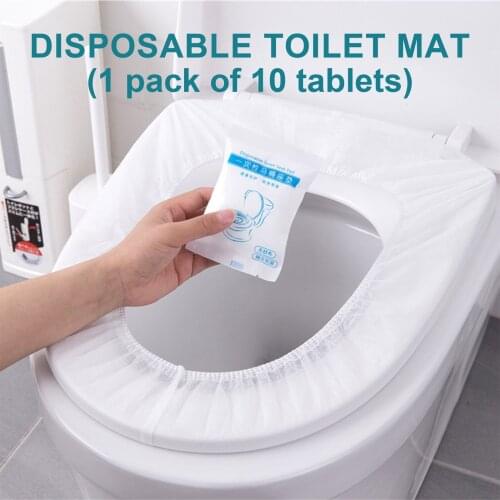 Disposable Toilet Pad Non-woven Fabric Toilet Paper Waterproof Bathroom Hotel Toilet Cover Portable Travel Toilet Seat Cover Mat