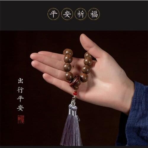 Tiger skin and sandalwood car interior pendant car accessories men and women models to protect safety and high-end ornaments