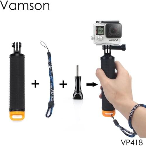Vamson Floaty Bobber for Gopro Accessories Handheld Monopod Grip For GoPro Hero 7 6 5 4 3 for Xiaomi yi for SJCAM VP418