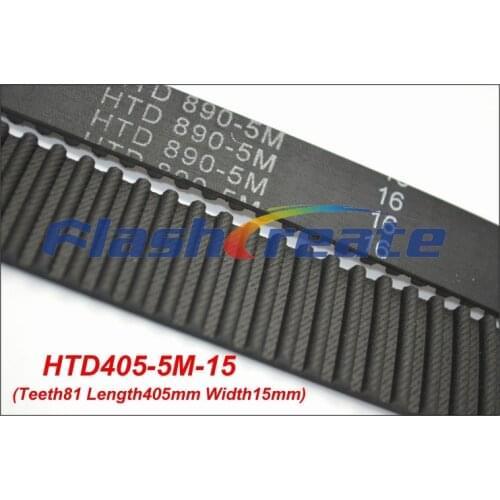 5pcs HTD5M belt 405 5M 15 Teeth=81 Length=405mm Width=15mm 5M timing belt rubber closed-loop belt 405-5M S5M Belt 5M Pulley