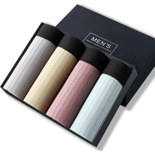 4pcs Boxer Shorts Underpants man Mens Panties Men Boxer Underwear Cotton for Male Couple Sexy Set Calecon L-XXL