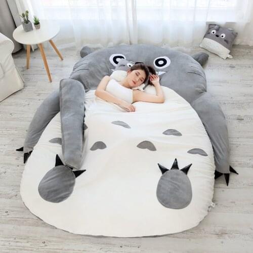 Leisure Plush Sofa Tatami Mattress My Neighbor Totoro Bed Cartoon Soft Mattress Balcony Bedroom Single Sofa for Children Family