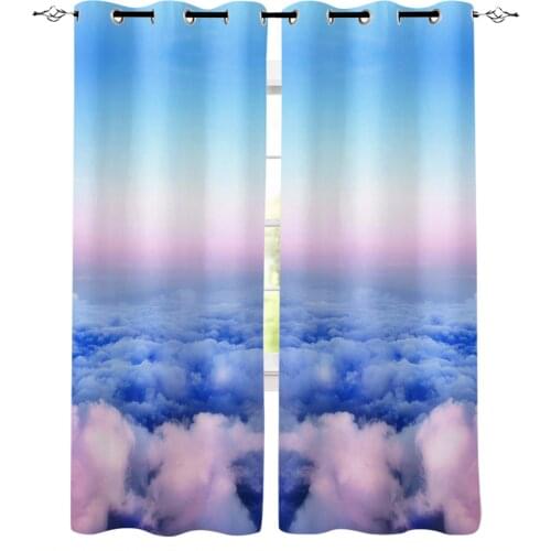 Beautiful Sky Clouds Blackout Curtains for Children Kids Home Decor Bedroom Living Room High Shading Window Curtains
