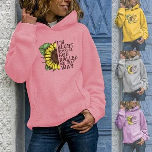 Women Hoodies Letter Printed Oversized Hoodie Women Long Sleeve Oversized Sweatshirt Women Korean Style Ladies Sweatshirts