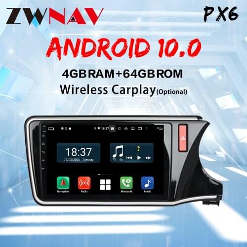 ZWNAV 9" android 10.0 RAM 4G car gps dvd player for honda city 2015+ car radio multimedia navigation stereo head unit dsp