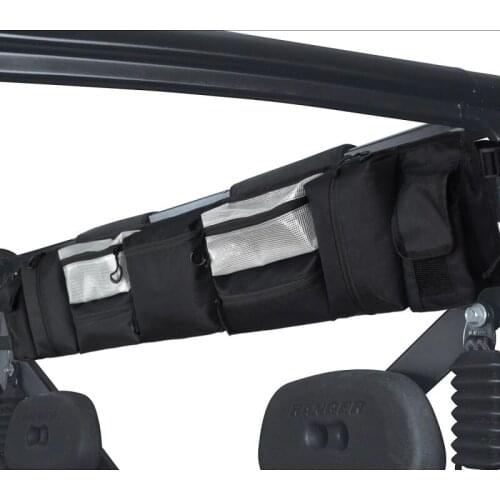 1 PCS Black Quad Gear UTV Large Roll Cage Organizer Storage Bag for Polaris RZR Ranger for Can-am maverick Commander for Yamaha