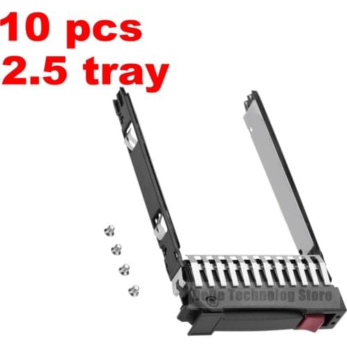 10 Pcs 2.5" SAS SATA HDD Tray Caddy 500223-001 for HP ProLiant Server G5 G6 G7 DL380 DL360 DL385 ML370 ML350 570