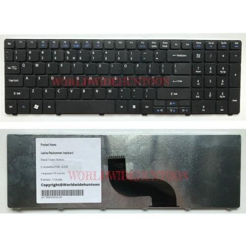 100% Brand New Original laptop keyboard for ACER Aspire 5750 5750G Keyboard US Layout 90Days Warranty Free shipping