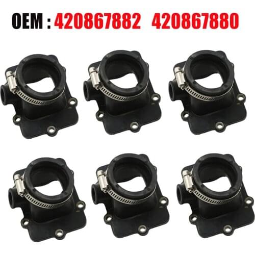 2Pcs SPI CARBURETOR FLANGE/SOCKET REPLACES for Ski-Doo FORMULE DELUXE / GRAND TOURING / MXZ / SUMMIT / LEGEND 600 Ski Doo