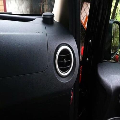 2pcs Car Inner Air Vent Outlet Cover Trim Decoration Ring Fit for Mercedes-Benz Vito W447 2014 2015 2016 2017 2018