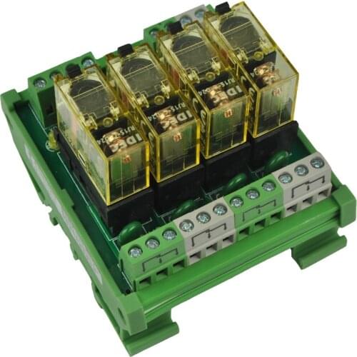 4 channel 1 SPDT DIN Rail Mount IDEC RJ1S Interface Relay Module